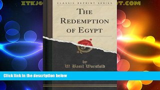 Big Sales  The Redemption of Egypt (Classic Reprint)  Premium Ebooks Best Seller in USA