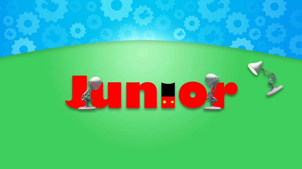 356-Six Pixar Lamps Luxo Jr Attack Disney Junior Logo(1)