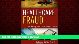 Buy book  Healthcare Fraud: Auditing and Detection Guide online to buy