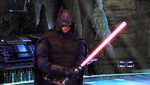 Star Wars The Force Awakens in Batman vs Darth Vader in real life Battle parody superhero superman