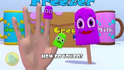 Ice Cream Stick 3D Finger Family | Nursery Rhymes | 3D Animation In HD From Binggo Channel