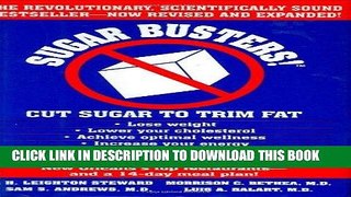 Best Seller Sugar Busters!  Cut Sugar to Trim Fat Free Read