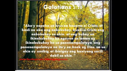 Galatians 2:20 - Bible tagalog Verses