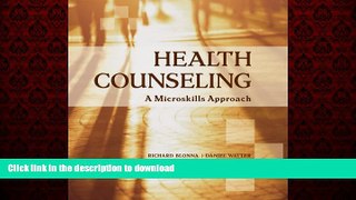 Best books  Health Counseling: A Microskills Approach online for ipad