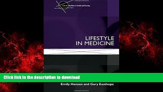 Buy book  Lifestyle In Medicine (Critical Studies in Health and Society) online to buy