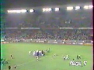 PSG METZ - 91 92 envahissement de terrain par Boulogne