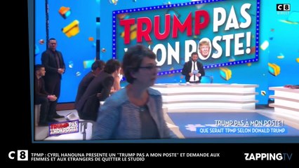 TPMP : Cyril Hanouna imite Donald Trump, les femmes et les étrangers quittent le plateau (Vidéo)