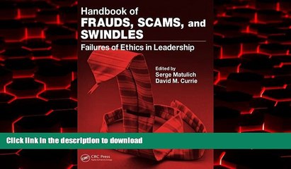 Video herunterladen: Read books  Handbook of Frauds, Scams, and Swindles: Failures of Ethics in Leadership online to buy