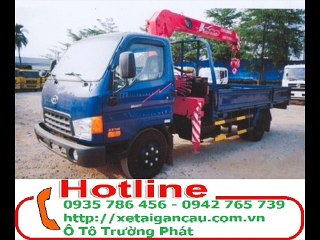 Xe tải hyundai hd72 gắn cẩu