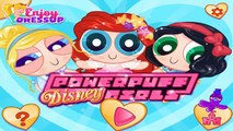 Disney Games | Powerpuff Disney Girls l Princess Elsa, Rapunzel, Ariel l Dress Up Game