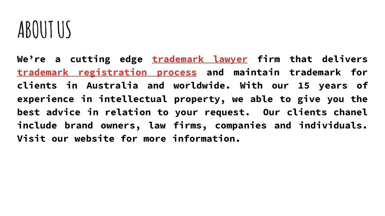 Registering a trademark