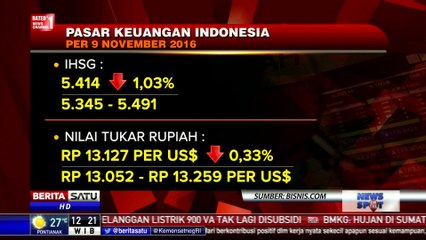 USA Pilih Trump, Nilai Tukar Rupiah dan IHSG Turun Drastis