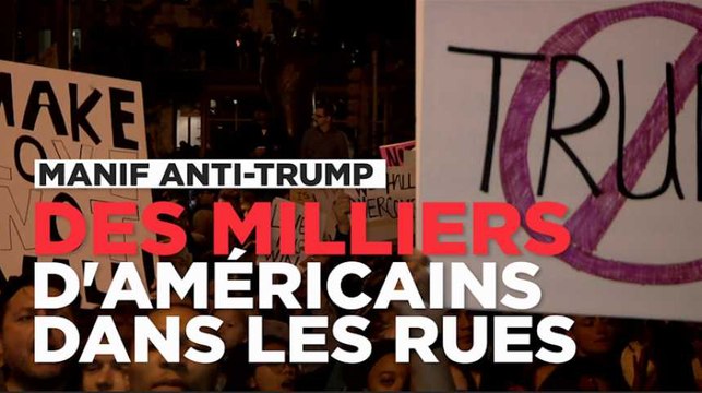 Aux États-Unis, des milliers de personnes manifestent contre l'élection de Donald Trump