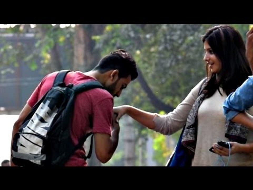 Kissing Cute Girls Hand Prank | AVRprankTV (Pranks in India)