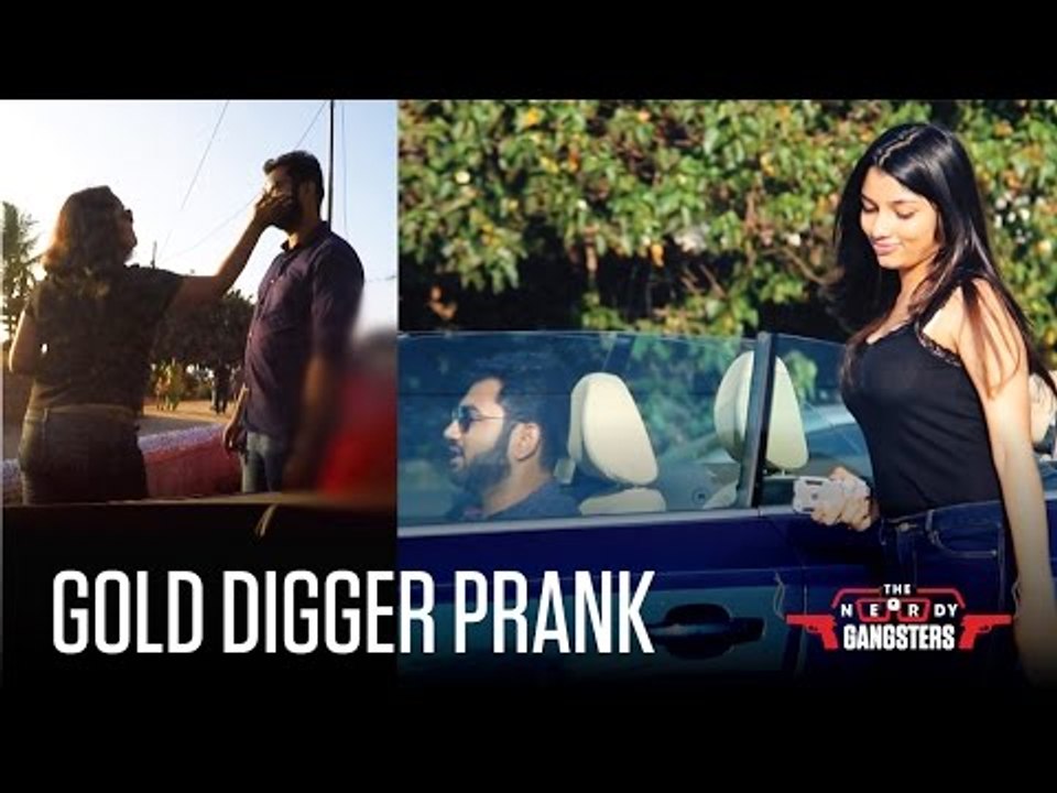 Convertible Sportscar Gold Digger Prank In India - Guy Gets Slapped | The Nerdy Gangsters