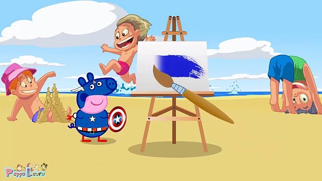 Peppa Pig em Português Brasil - Peppa pig transformação My Little Pony Aprender as cores