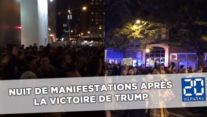 Nuit de manifestations après la victoire de Trump aux États-Unis