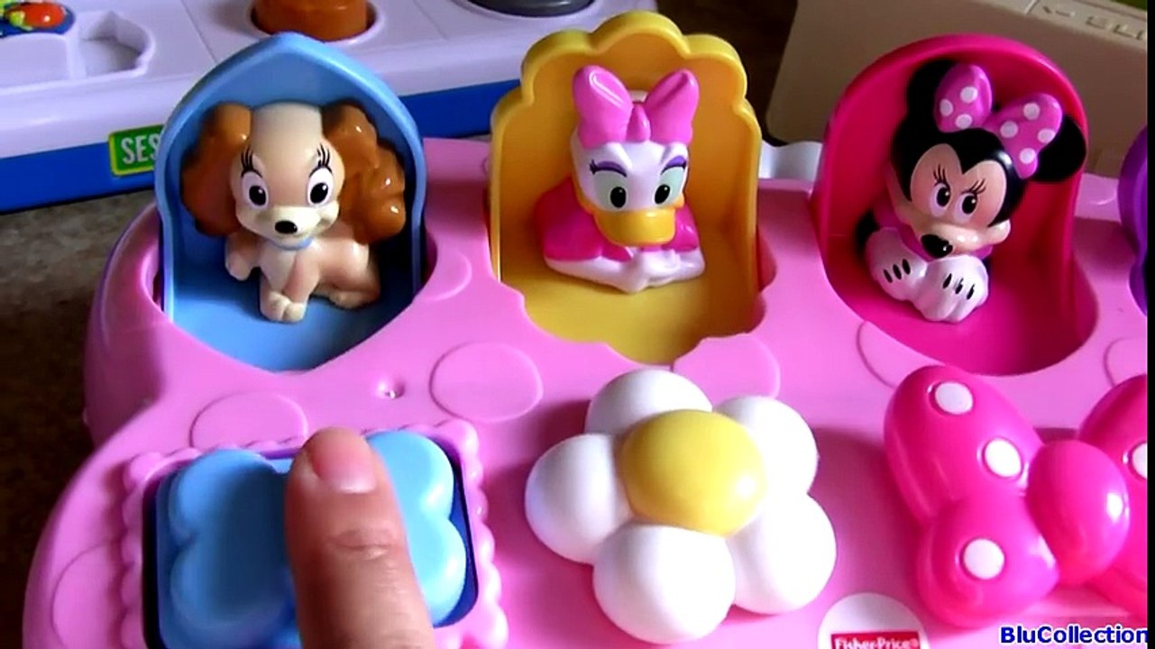 Disney Baby Pop-up Pals Surprise Mickey Minnie Goofy Donald Daisy Pluto Dumbo Poppin' Toy - YouTube