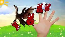 Peppa Pig - Dinosaur George Witch runs away from Finger Family Nursery Rhymes Parody