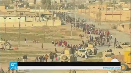 العراق-نزوح عائلات-الموصل