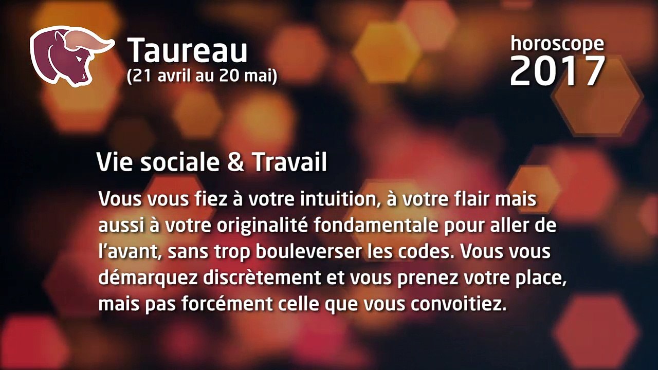 Horoscope 2017 du Taureau