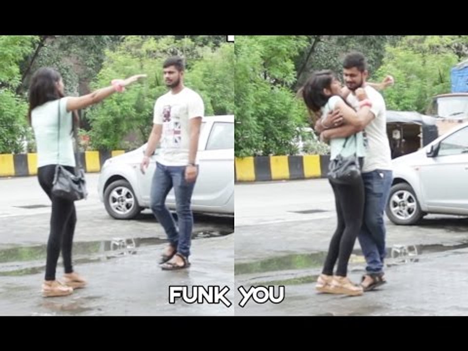 Girl giving a Hug Prank by Funk You
