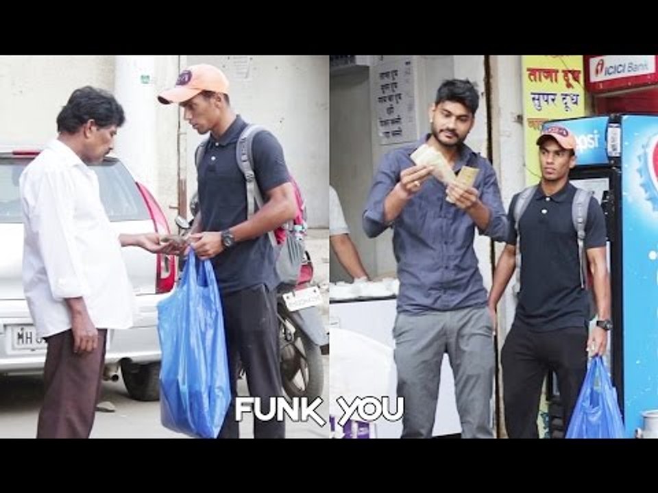 500 - 1000 Rupee Notes sold in Trash Prank by Funk You