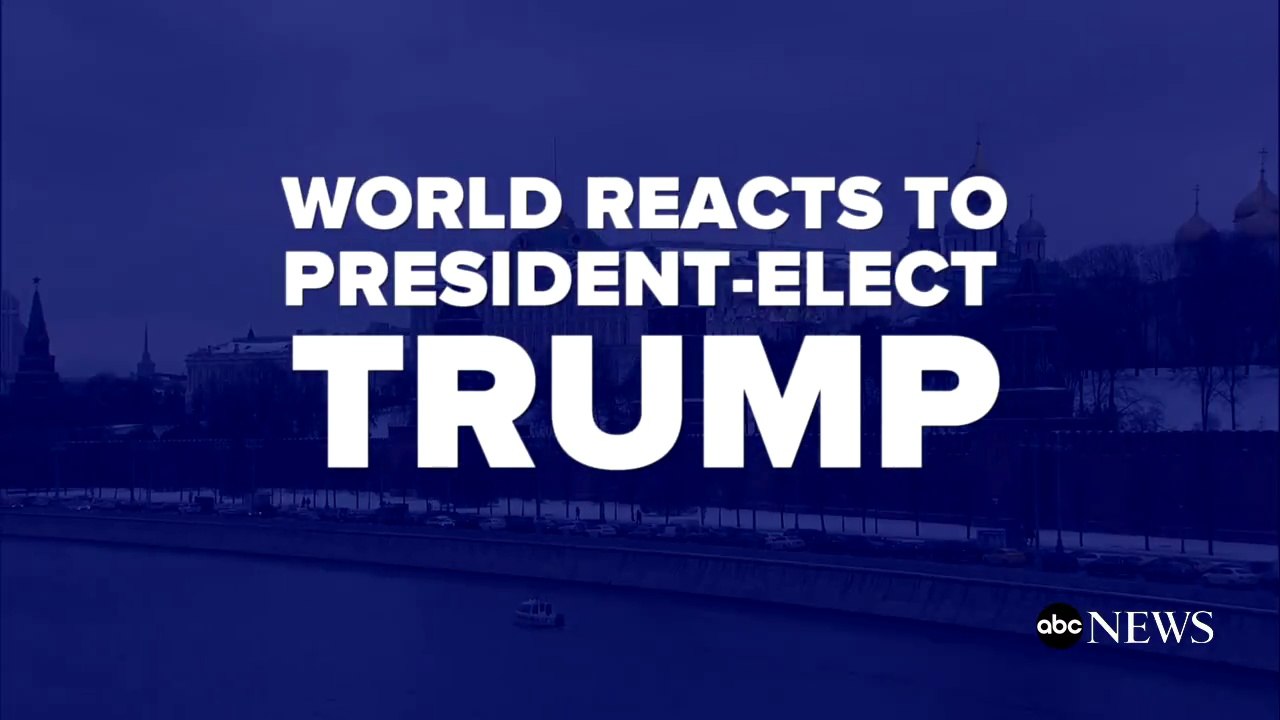 People from around the world respond to Donald J. Trump becoming president elect.