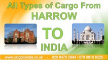 Fast, easy and secure Cargo Services from Harrow to India