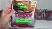 NEW new Disney Cars Diecast CHASE Miles Axlerod with Open Hood and Sputter Stop and Darrell Cartrip