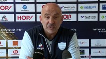 Top 14     Section paloise - Racing 92: conférence d'avant match de Laurent Travers