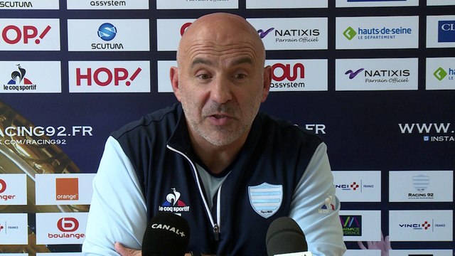 Top 14 Section paloise - Racing 92: conférence d'avant match de Laurent Travers