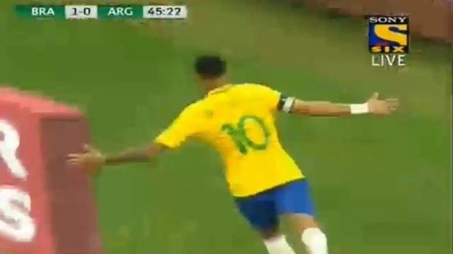 Neymar SOLO GOAL HD - Brazil 2-0 Argentina(10.11.2016) World Cup CONMEBOL Qualification