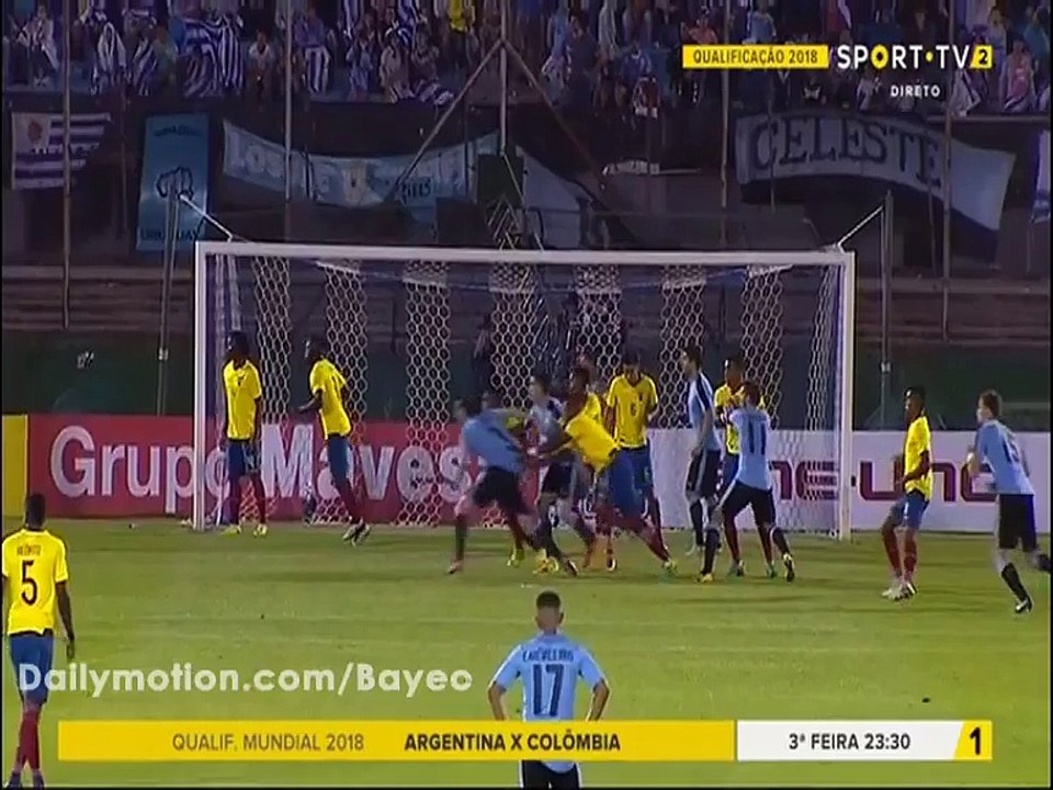 All Goals & Highlights HD - Uruguay 2-1 Ecuador - 11-11-2016