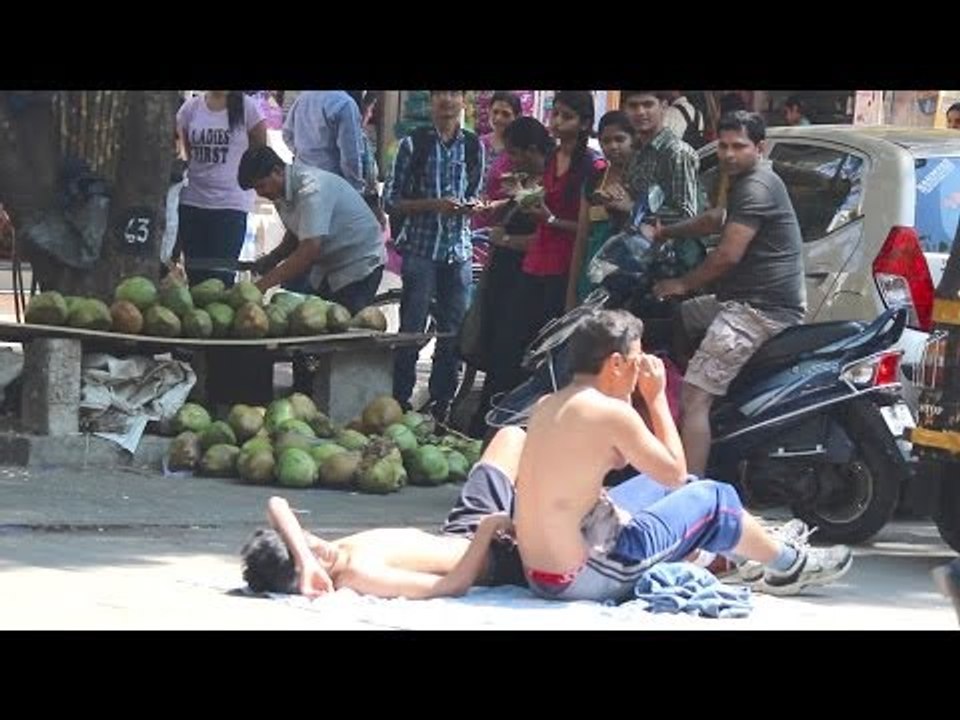 Sunbathing on streets, Pushups, Silly Laugh -Public Awkwardness