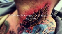 Modèles tatouage sur le cou pour homme