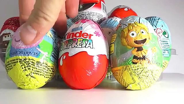 3 HUEVOS SORPRESA, ABEJA MAYA, PEPPA PIG Y MAGIC KINDER PRINCESAS COLECCIÓN new. KINDER SURPRISE