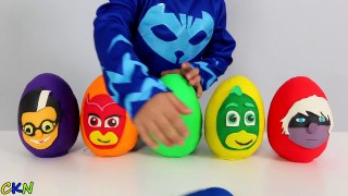 Disney PJ Masks Play-Doh Surprise Eggs Opening Fun With Catboy Gekko Owlette Ckn Toys-PrOo2E_a1JA