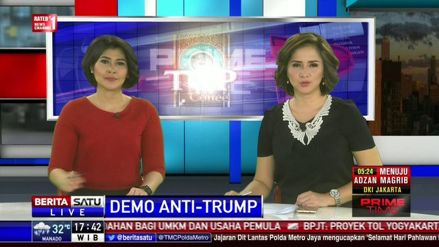 Puluhan Ribu Warga AS Protes Trump Jadi Presiden