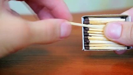 It wraps a rubber band on a match. The reason will surprise