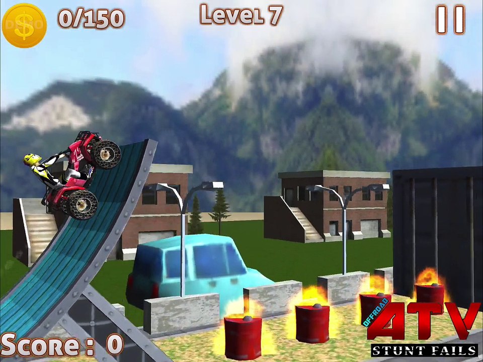 OFFROAD ATV STUNT FAILS -Free Hill Climb 3D Racing