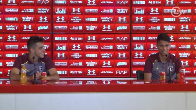 Garotos entregam apelido de companheiros em primeira coletiva no São Paulo