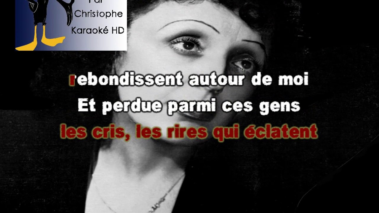 Edith Piaf - La foule KARAOKE / INSTRUMENTAL