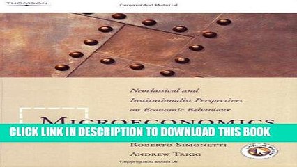 [PDF] Microeconomics: Neoclassical and Institutional Perspectives on Economic Behaviour Full Online