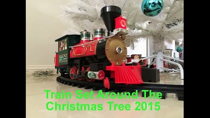 North Pole Express Train Set Around The Christmas Tree new