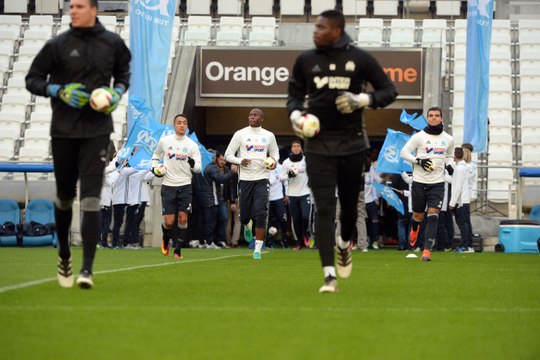 Entraînement au Vélodrome : la sortie des joueurs