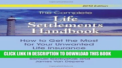 [PDF] The Complete Life Settlements Handbook Popular Online