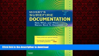 Buy books  Mosby s Surefire Documentation: How, What, and When Nurses Need To Document, 2e online