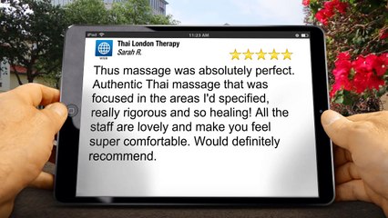 Therapeutic Massage London  Outstanding 5 Star  Review