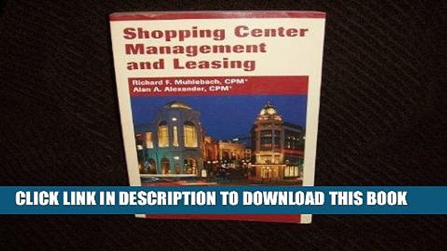 [PDF] Shopping Center Management And Leasing Full Collection